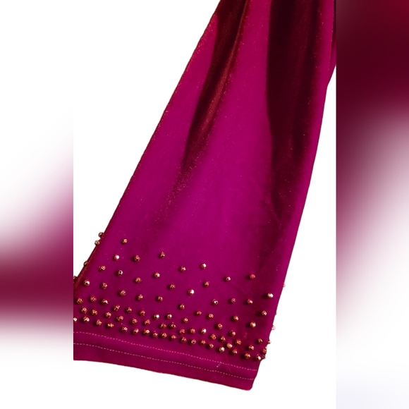 Vintage R&M Richards Red Formal Cocktail Party Holiday Xmas 2 Piece Jacket Dress - Picture 6 of 15